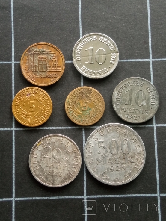 7 монет старої Німеччини, фото №2