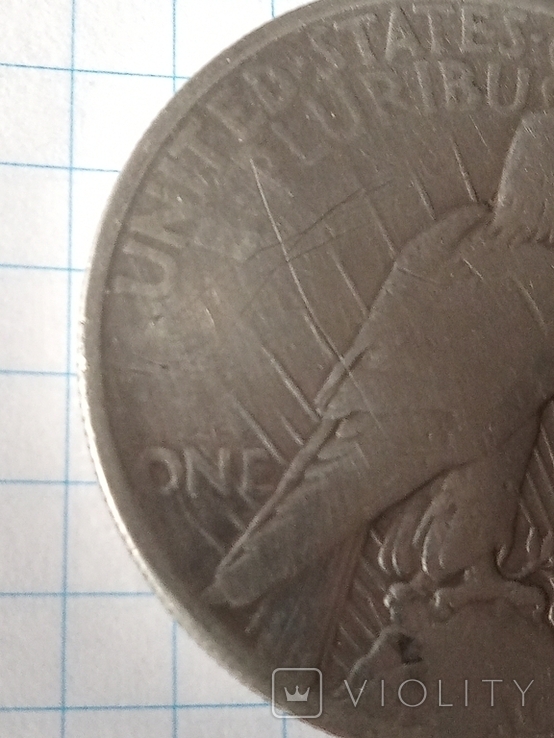 1 доллар США 1927 г. Серебро.Филадельфия, фото №5