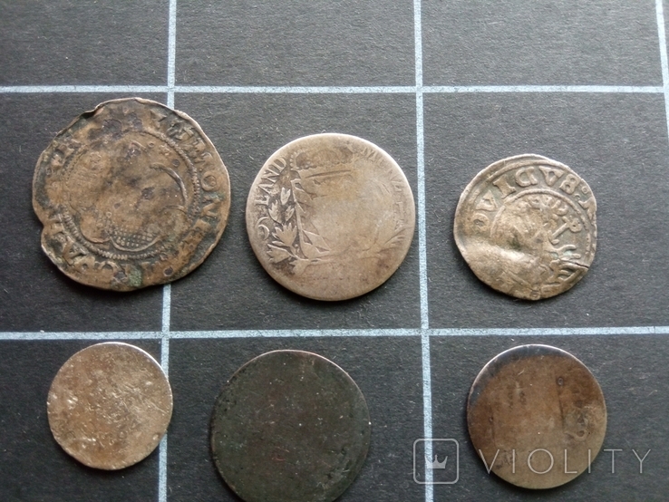 9 срібних та мідних монет старої Німеччини, фото №4