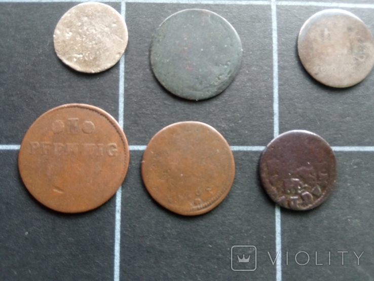 9 срібних та мідних монет старої Німеччини, фото №5