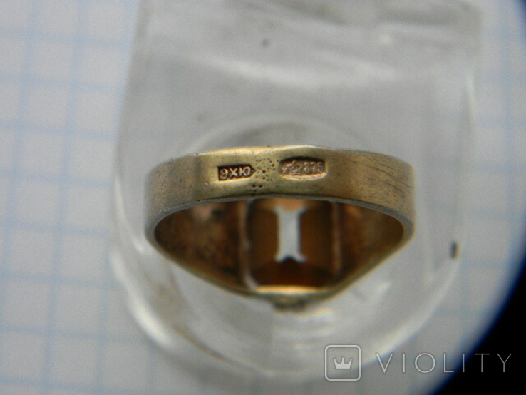 Перстень з каменем срібло., фото №7
