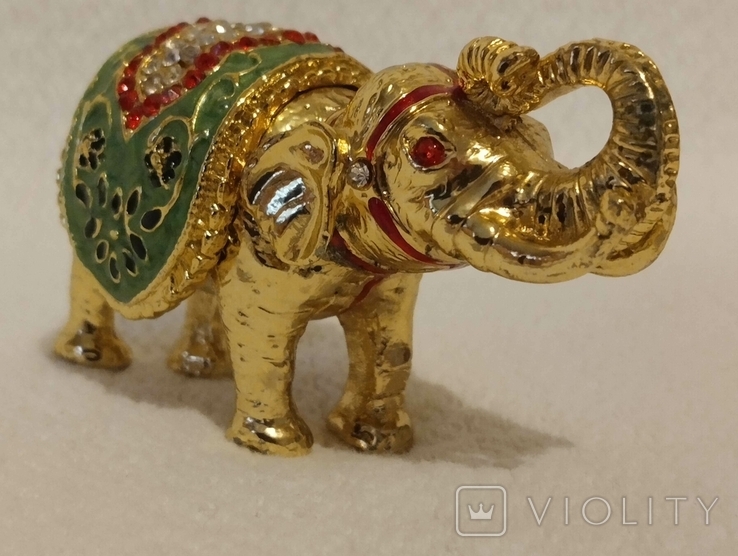 Миниатюрная шкатулка "Слон", фото №2