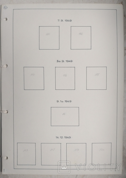 Предварительно напечатанный альбом марок ФРГ 1949-1964., фото №3