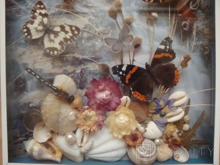 " Бабочки " сувенир 30 см. на 23 см., фото №6