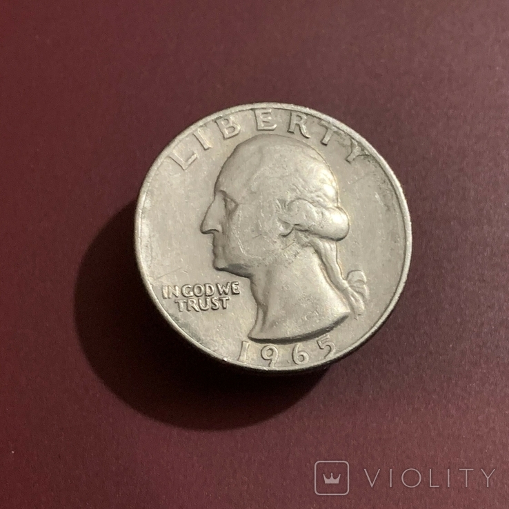 25 центів США, 1/4 долара, 1965, фото №2