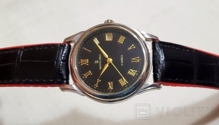 Срібний механічний годинник Magnum 17 коштовностей від торгового дому Політ, фото №3
