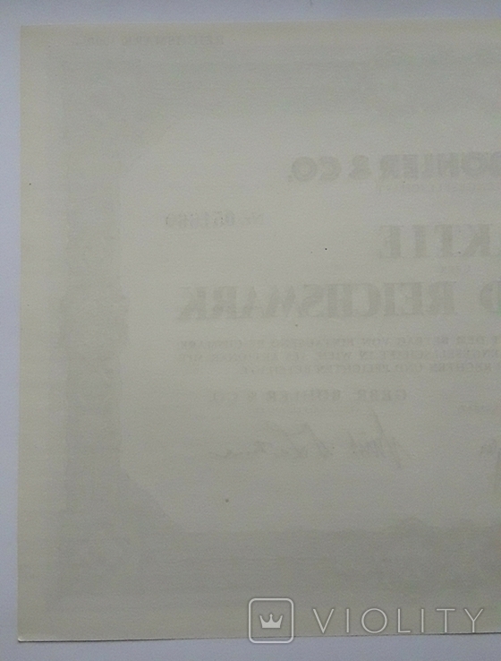 Акції Німецької сталеливарної компанії 1000 рейхсмарок 1942 Відень, фото №6