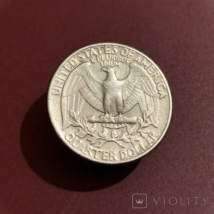 25 центів США, 1/4 долара, 1980, "P" - Філадельфія, фото №3