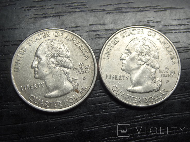 25 центів 2002 США Луїзіана (два різновиди), фото №3