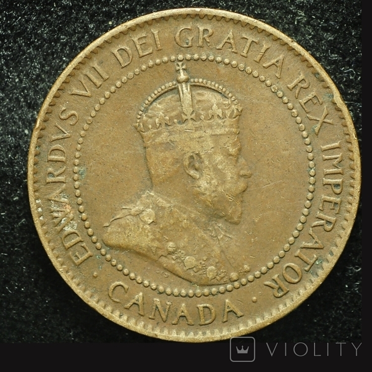 Канада 1 цент 1907, фото №2