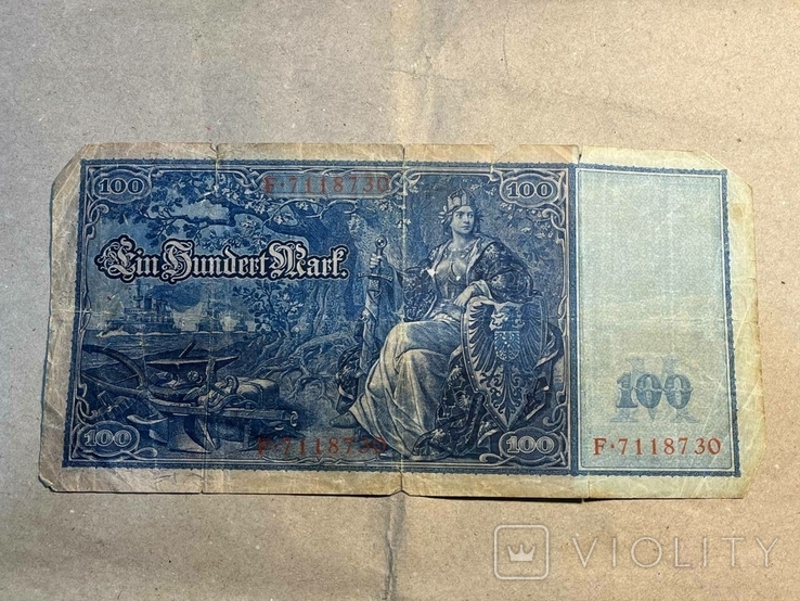 100 марок 1910 F-7118730, фото №2