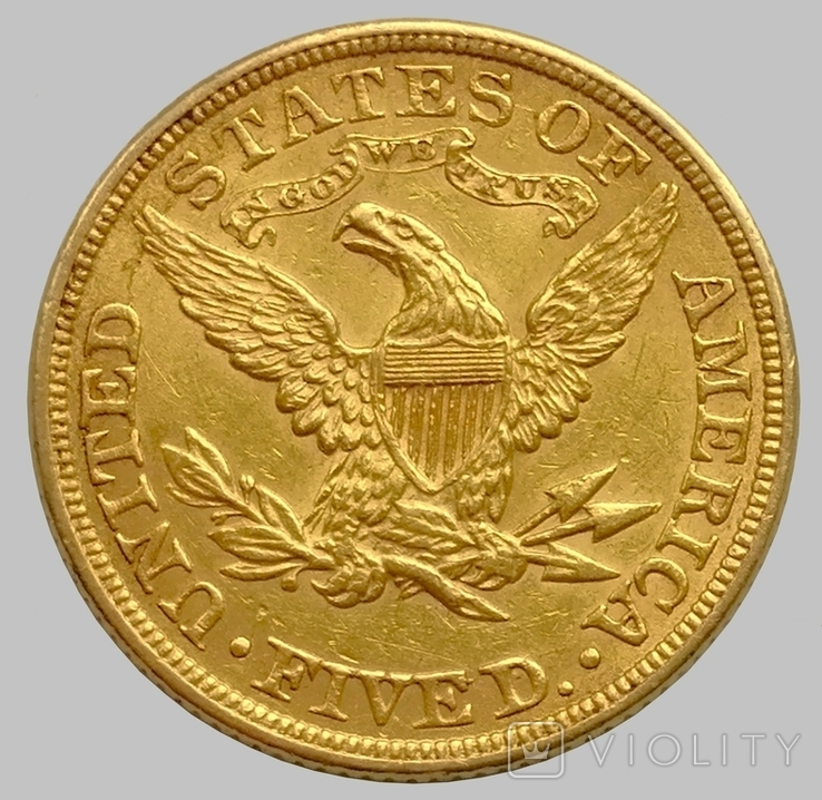 5 доларів 1897 року, США, фото №3