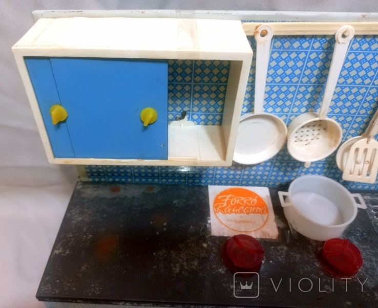 Лялькова кухня з набором посуду СРСР Метал, фото №5