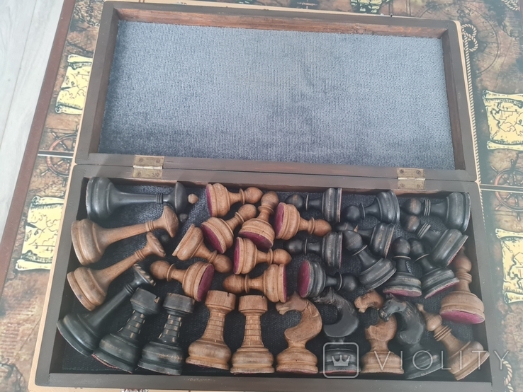 Шахматы деревянные старинные "Mushrooms", фото №3