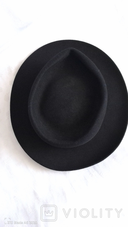 Шляпа чёрная Generoso Швейцария размер 56., фото №9