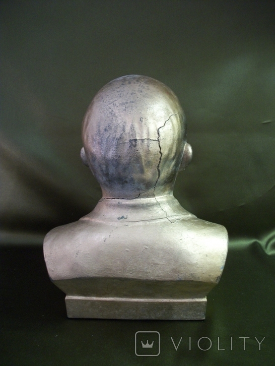 4М107 Бюст В. Ленин, силумин, СССР. Высота 23 см, фото №8