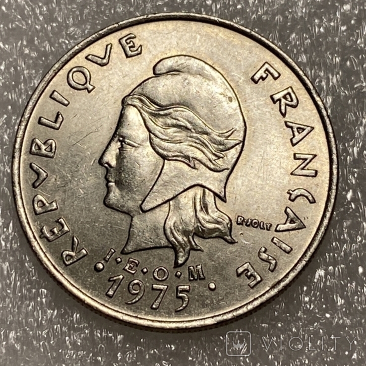 Французская Полинезия 20 франков, 1975 (О1), фото №2