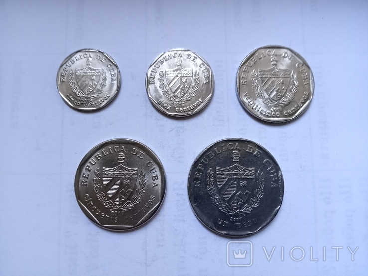 Монети Куби 5 шт., фото №3