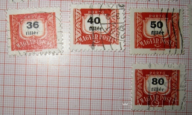 HUN-83, марки Угорщини, 1958 доплатні марки, фото №4