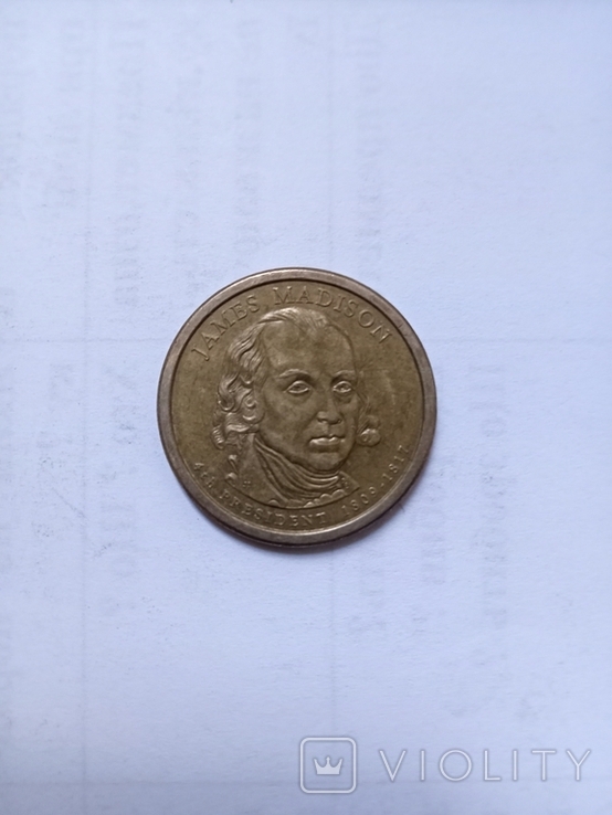 Монета 1 долар США, Медісон (2).., фото №2
