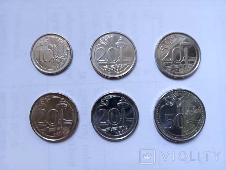Монети Сінгапура різні., фото №2
