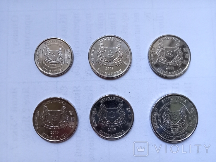 Монети Сінгапура різні., фото №3