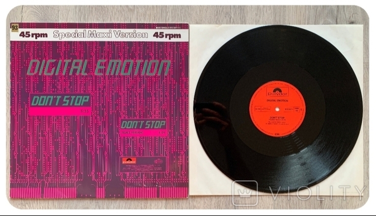 Цифрові емоції - Не зупиняйся - 1983. (ЄП). 12. Вінілові. Пластинка. Німеччина., фото №4