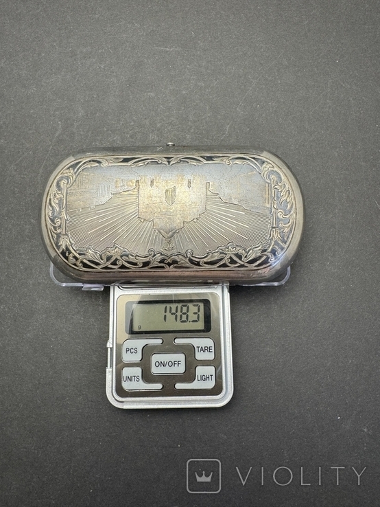 Срібна табакерка 84проба 1877 р, фото №12