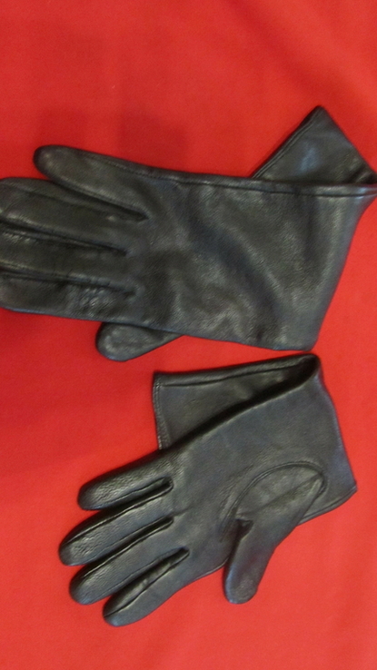 Удлиненные кожанные перчатки, фото №3