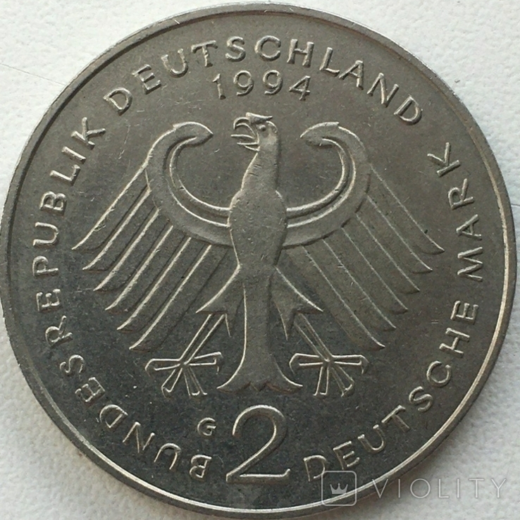 2дойч марки1994р Германія, фото №2