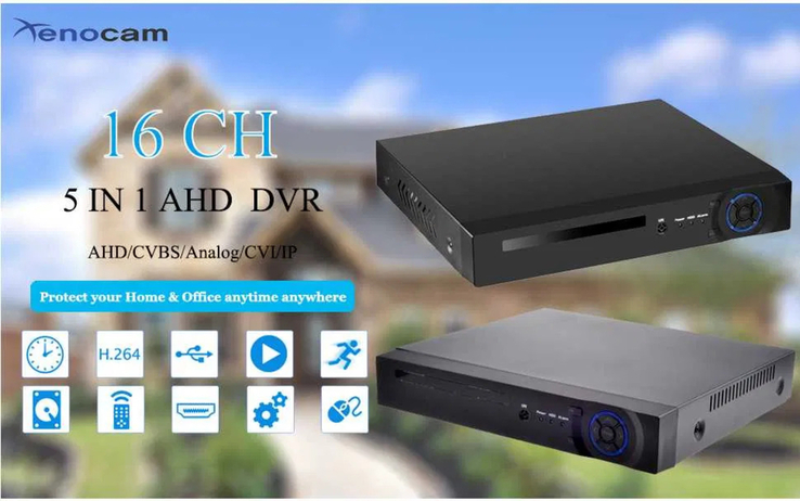 Xenocam 16-канальный 1080N гибридный AHD-видеорегистратор 5-в 1 Xenocam 16-канальный 1080N, numer zdjęcia 2
