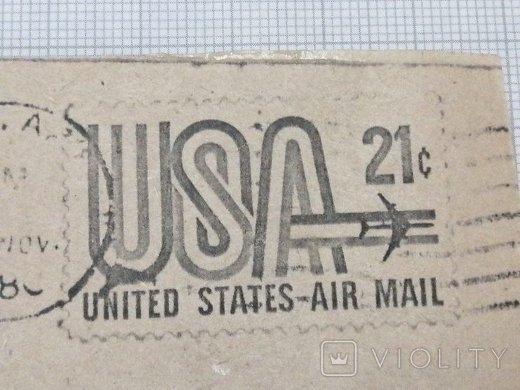 1995-198?Листівка з США(шлюбне оголошення?).Конверт з США. Авіа-марка США.Марка-Прапор США, фото №4
