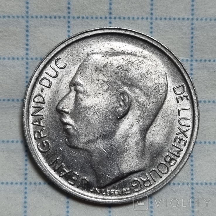 Люксембург 1 франк, 1968, фото №2