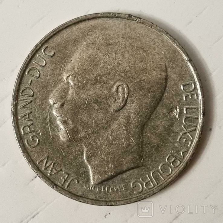 Люксембург 5 франків 1987, фото №2