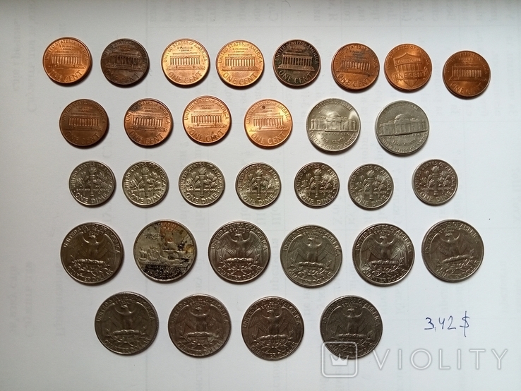 Монети США різні., фото №3