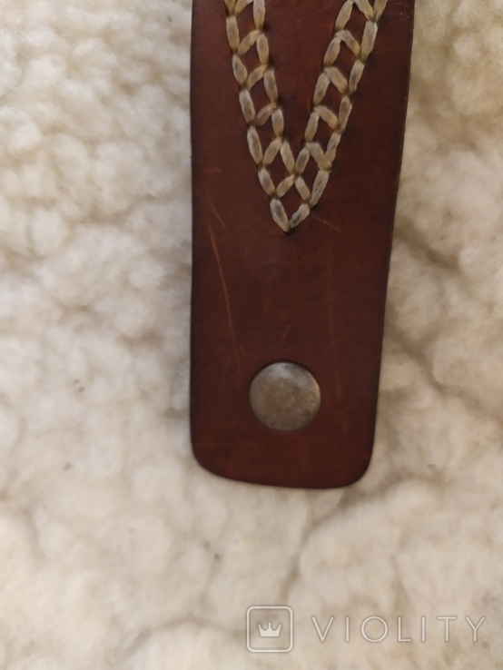 Кожаный винтажный браслет, фото №5