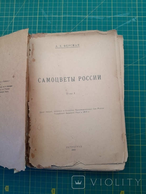 "Самоцветы России" Ферсман 1921г. тираж 3000 экз., фото №4