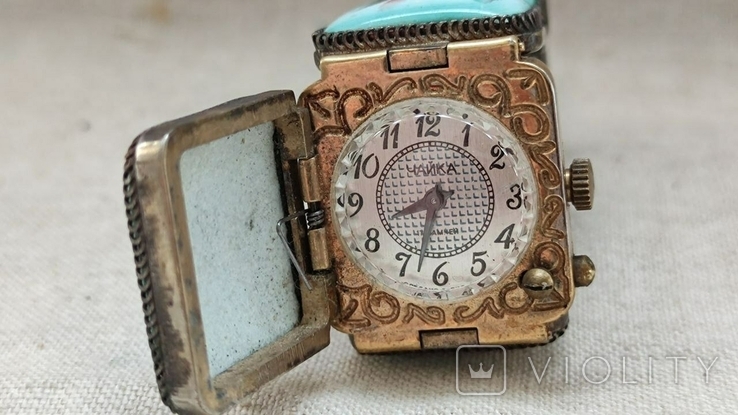 Женские часы Чайка с Эмалевыми вставками, фото №11