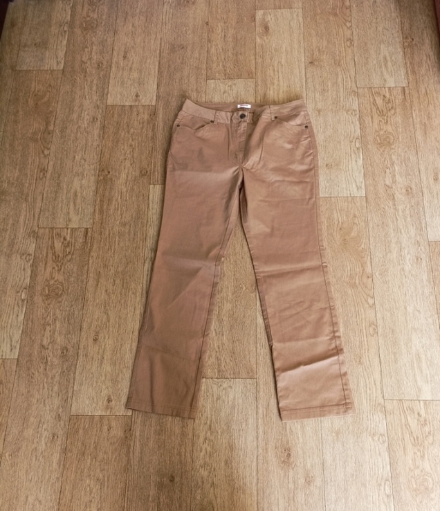 Damart Красивые летние женские брюки карамельно миндального цвета 48, photo number 12