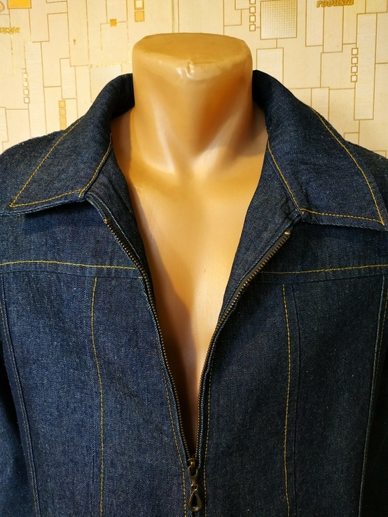 Куртка жіноча джинсова. Вітровка PURE коттон р-р 14(прибл. S-XS), photo number 5