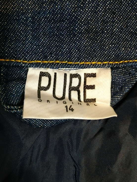 Куртка жіноча джинсова. Вітровка PURE коттон р-р 14(прибл. S-XS), photo number 10