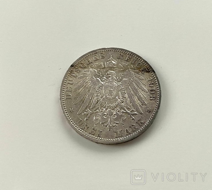 3 марки 1908 г. Пруссия., фото №7