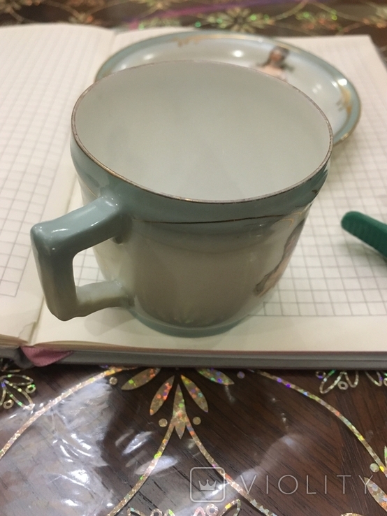 Чашка с блюдцем Кузнецова, фото №4