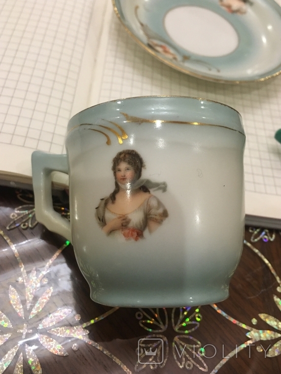 Чашка с блюдцем Кузнецова, фото №5