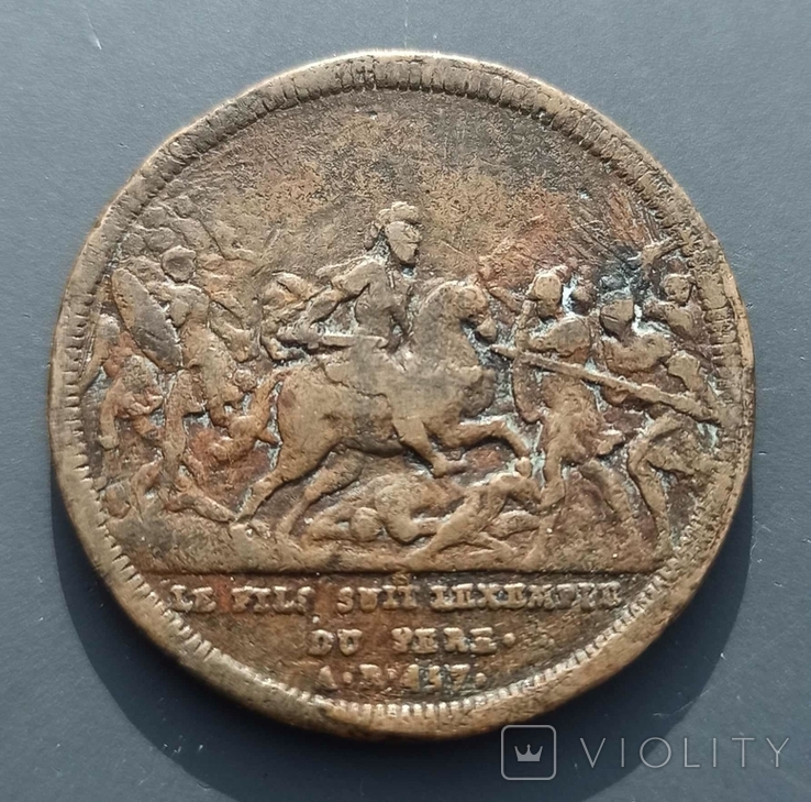 Швейцарія, 1743 р, вага 11.37 г, автор - J. Dassier, серія - Римська Республіка, є опис, фото №3