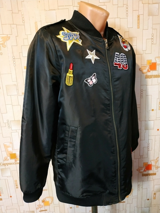 Куртка жіноча модель натівської МА-1 COLLOSEUM хутряна підклада p-p L, фото №3