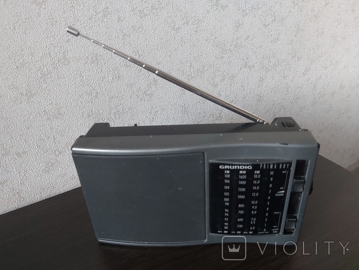 Radio Grundig Prima Boy 75 L - FM/LW/MW, Grise, Fonctionnement Garanti 6 Mois