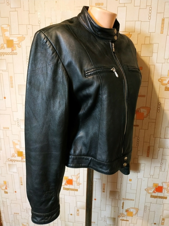 Куртка жіноча шкіряна без утеплювача PRIVATE PLANET p-p XL, фото №3