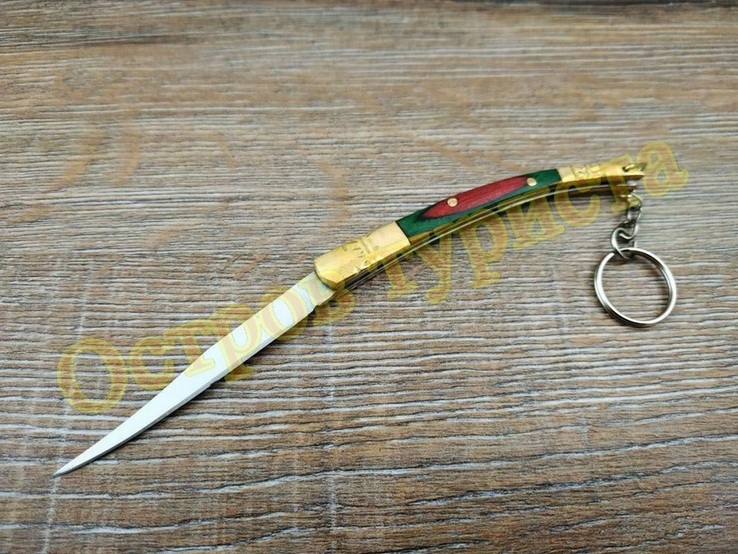 Нож складной Наваха 150,нож брелок с кольцом, фото №2