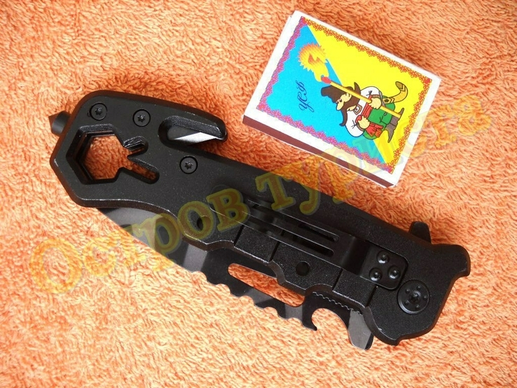 Складной тактический нож Superfire стеклобой стропорез чехол 22,5 см, numer zdjęcia 9